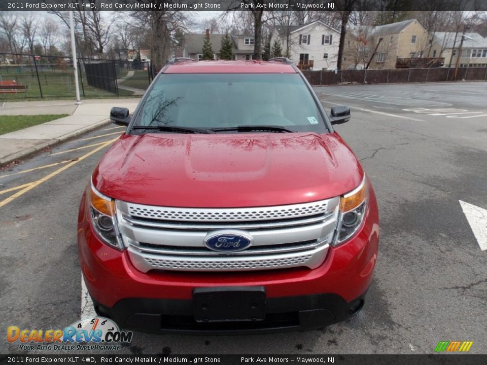 2011 Ford Explorer XLT 4WD Red Candy Metallic / Medium Light Stone Photo #9