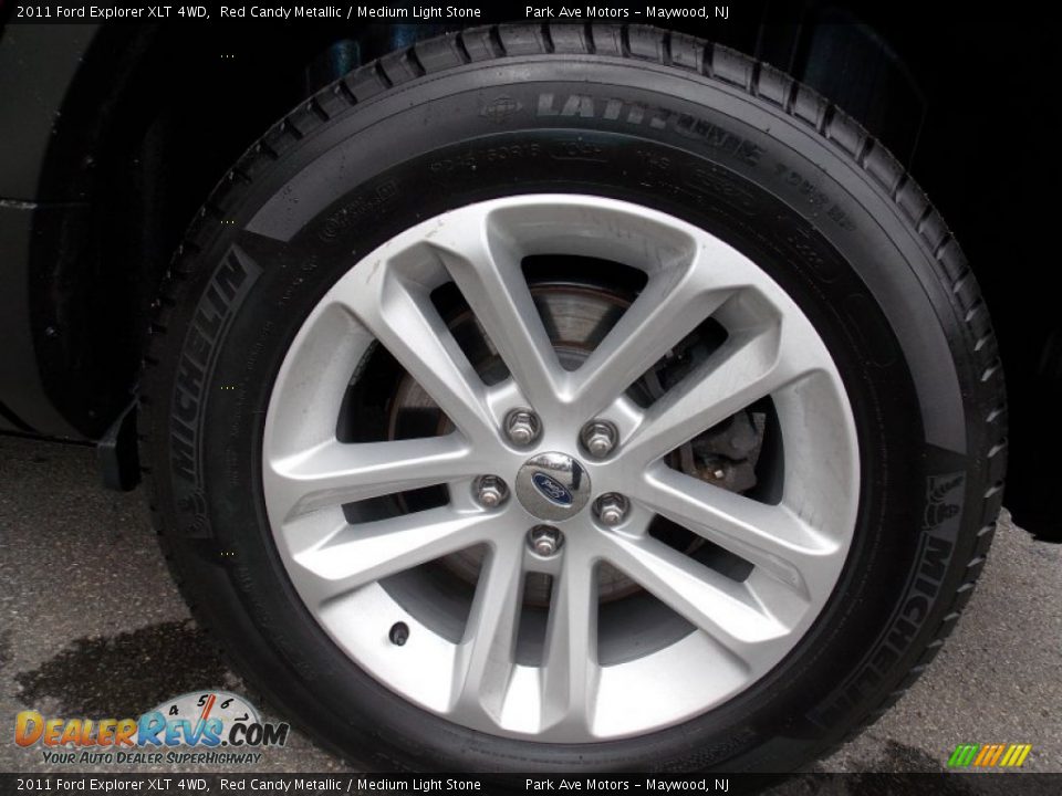 2011 Ford Explorer XLT 4WD Red Candy Metallic / Medium Light Stone Photo #29