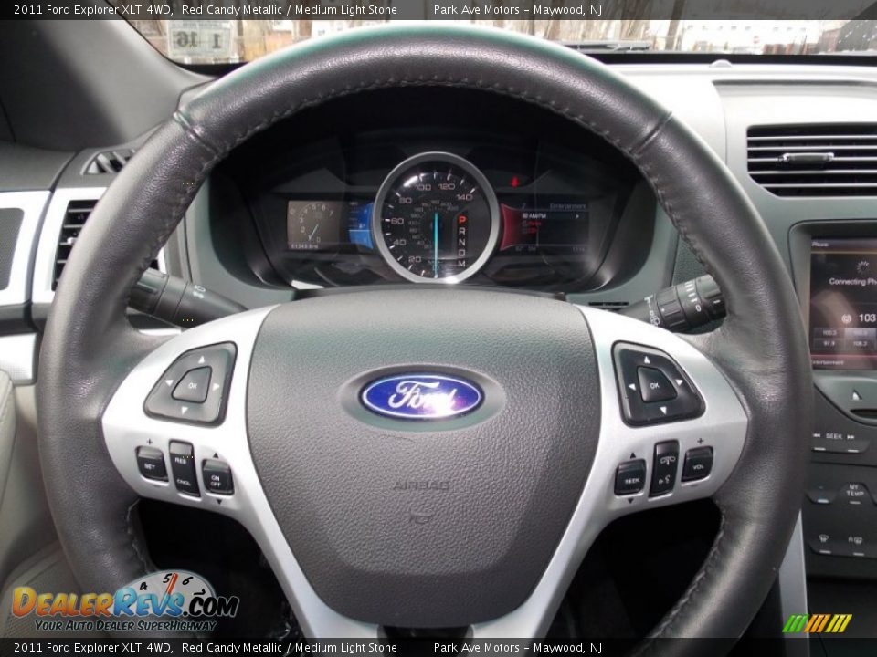 2011 Ford Explorer XLT 4WD Red Candy Metallic / Medium Light Stone Photo #31