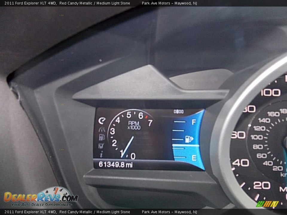 2011 Ford Explorer XLT 4WD Red Candy Metallic / Medium Light Stone Photo #32