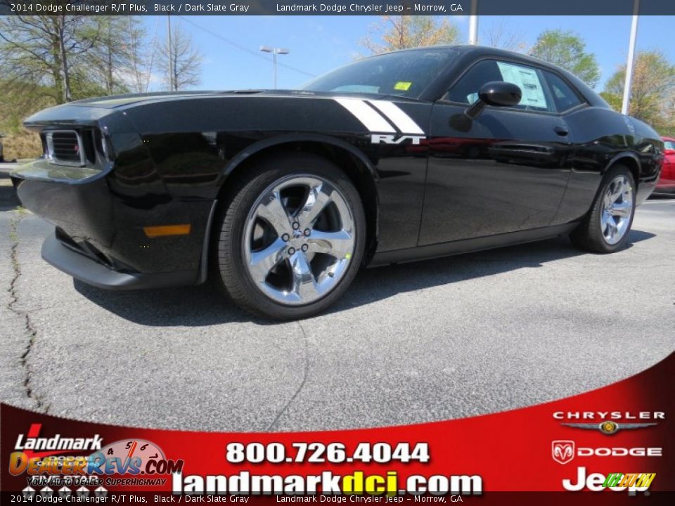 2014 Dodge Challenger R/T Plus Black / Dark Slate Gray Photo #1