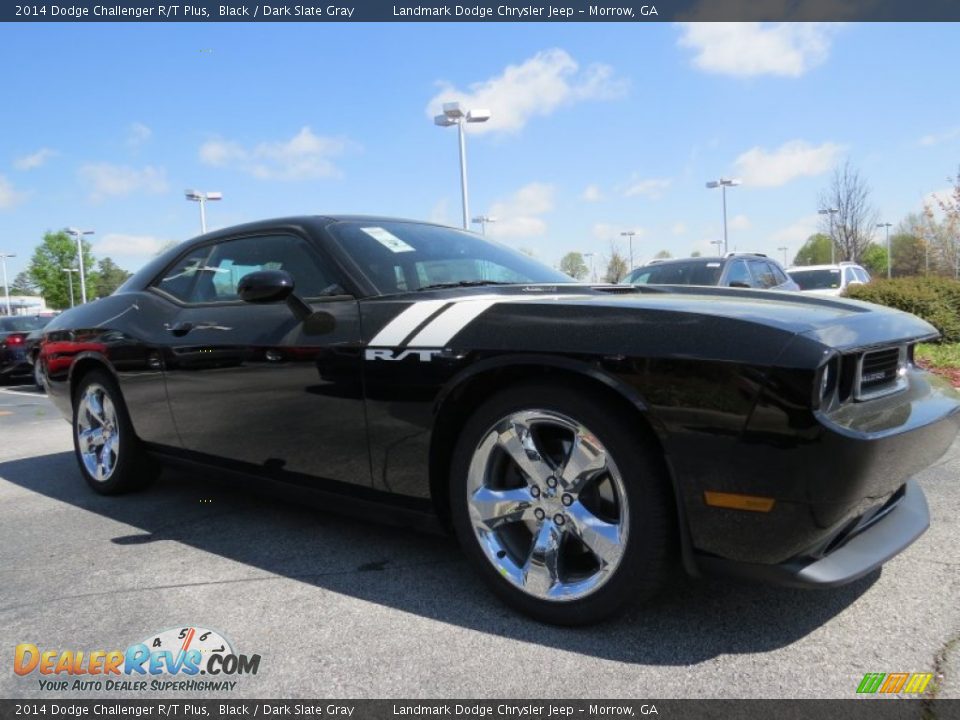 2014 Dodge Challenger R/T Plus Black / Dark Slate Gray Photo #4