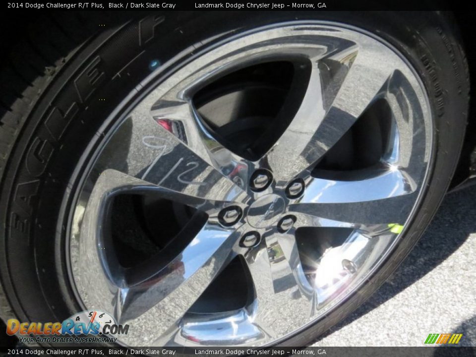 2014 Dodge Challenger R/T Plus Black / Dark Slate Gray Photo #6