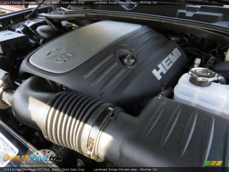 2014 Dodge Challenger R/T Plus Black / Dark Slate Gray Photo #10