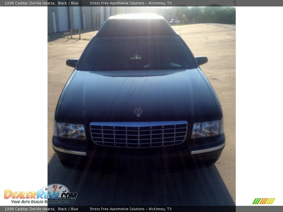 1998 Cadillac DeVille Hearse Black / Blue Photo #6