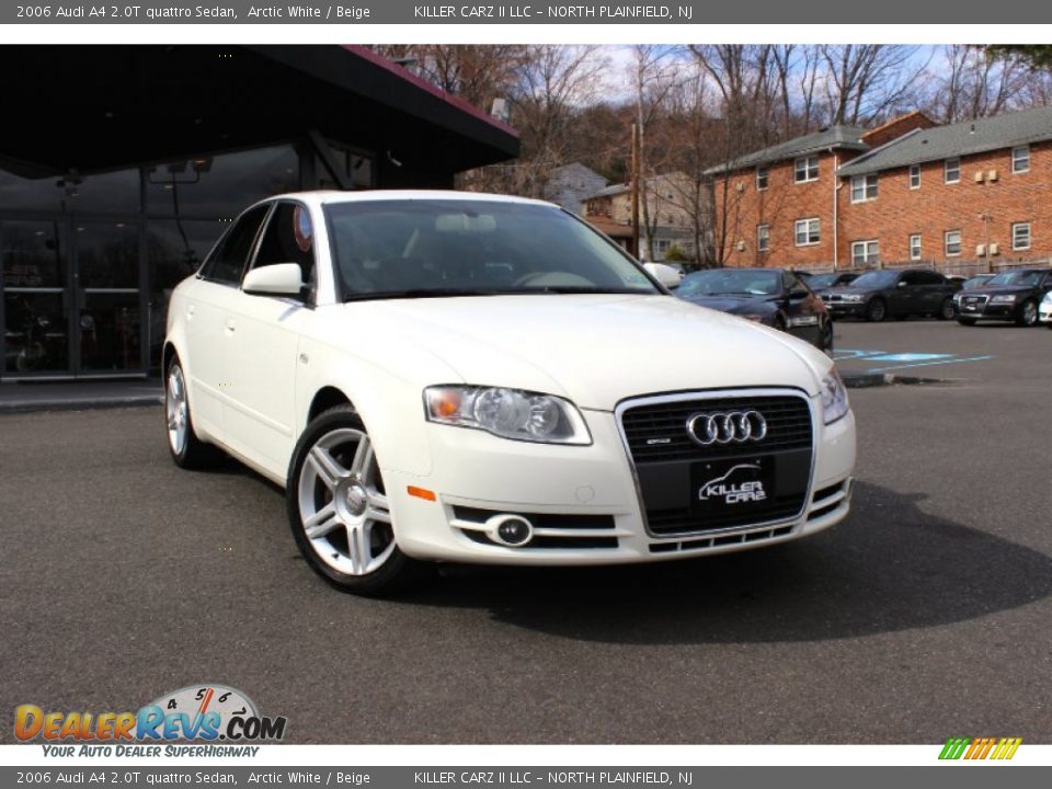 2006 Audi A4 2.0T quattro Sedan Arctic White / Beige Photo #1