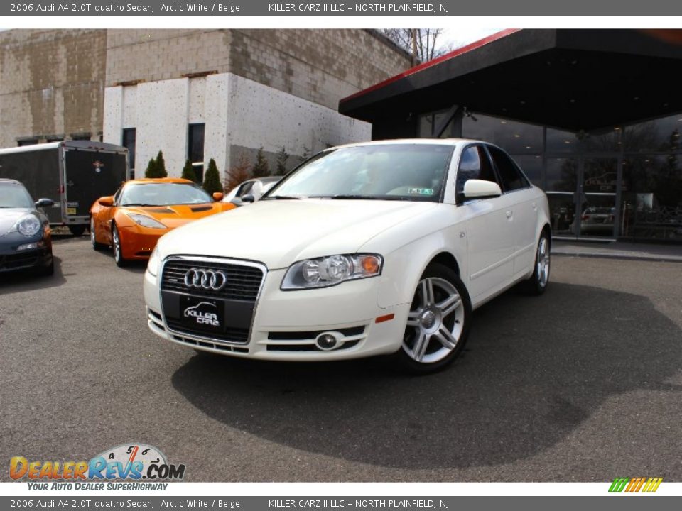 2006 Audi A4 2.0T quattro Sedan Arctic White / Beige Photo #3
