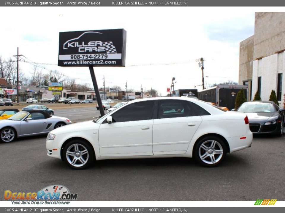 2006 Audi A4 2.0T quattro Sedan Arctic White / Beige Photo #4