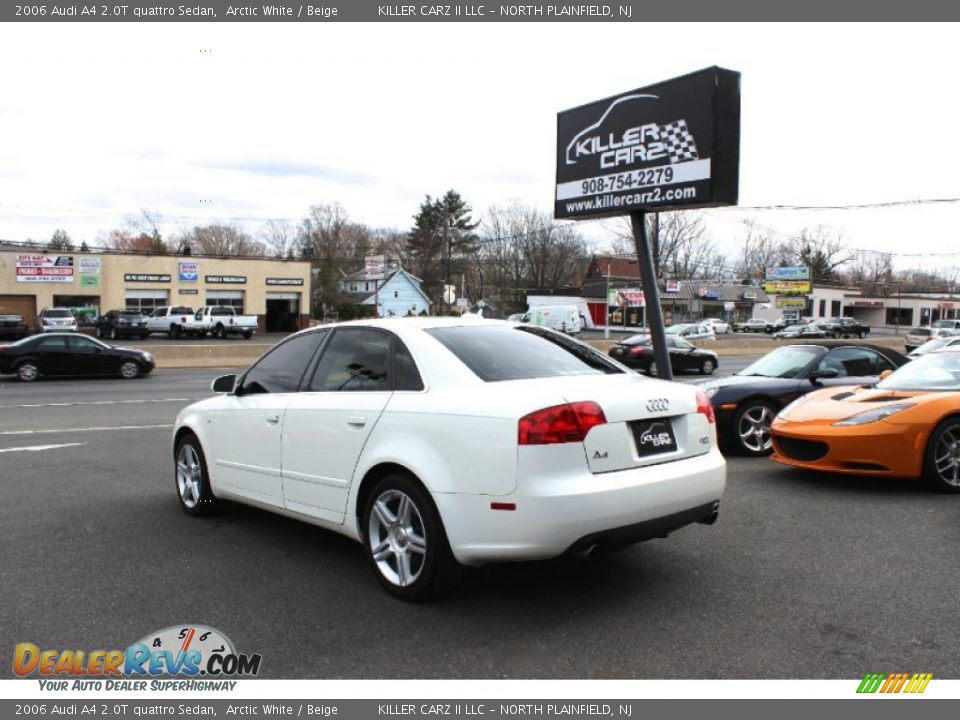 2006 Audi A4 2.0T quattro Sedan Arctic White / Beige Photo #5