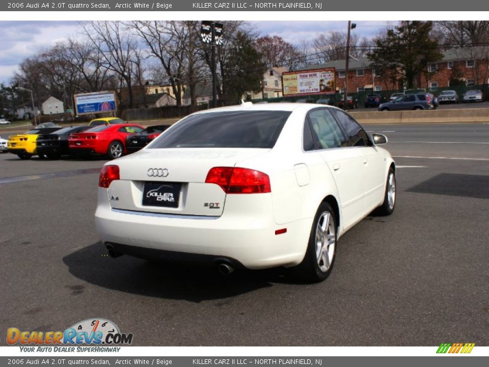 2006 Audi A4 2.0T quattro Sedan Arctic White / Beige Photo #7