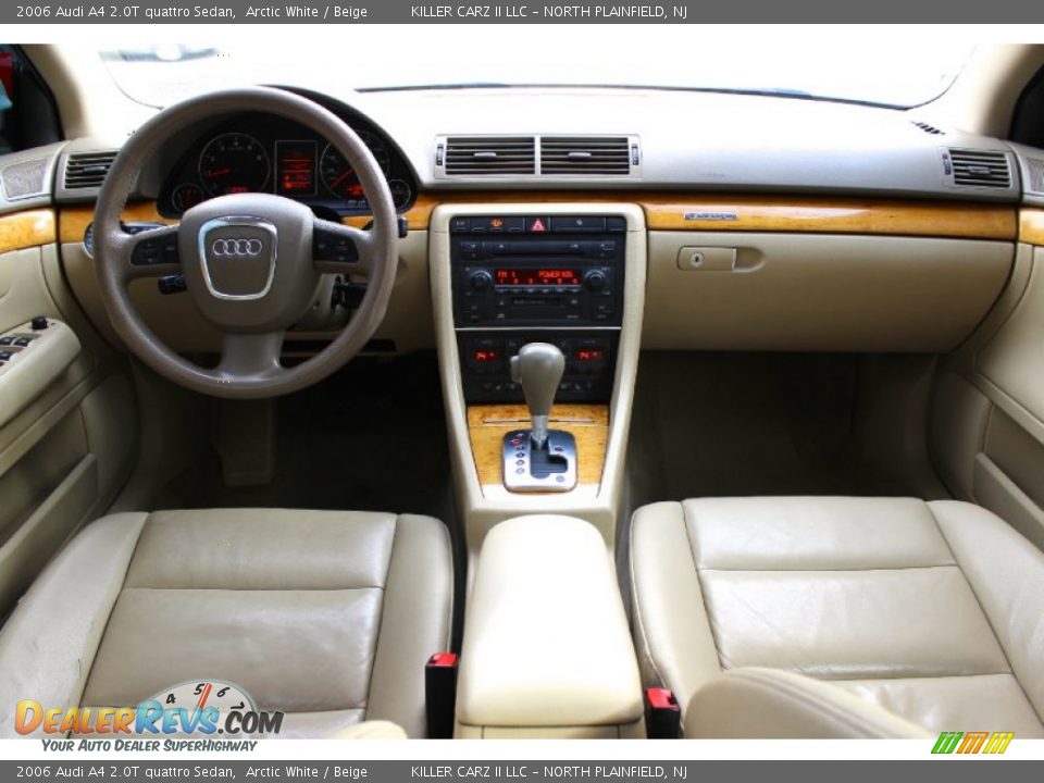 2006 Audi A4 2.0T quattro Sedan Arctic White / Beige Photo #8