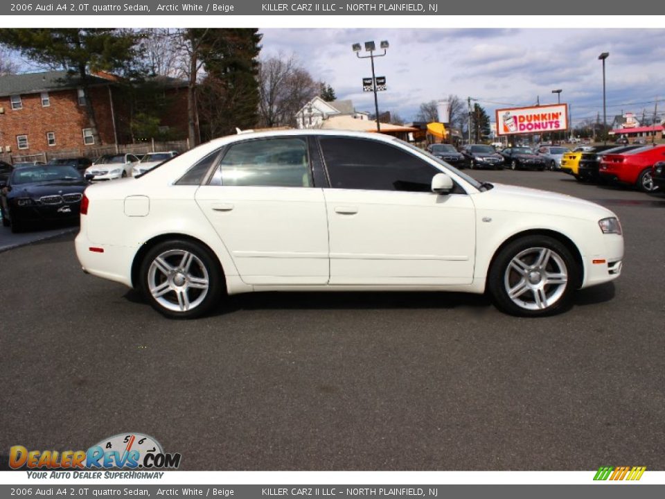 2006 Audi A4 2.0T quattro Sedan Arctic White / Beige Photo #10