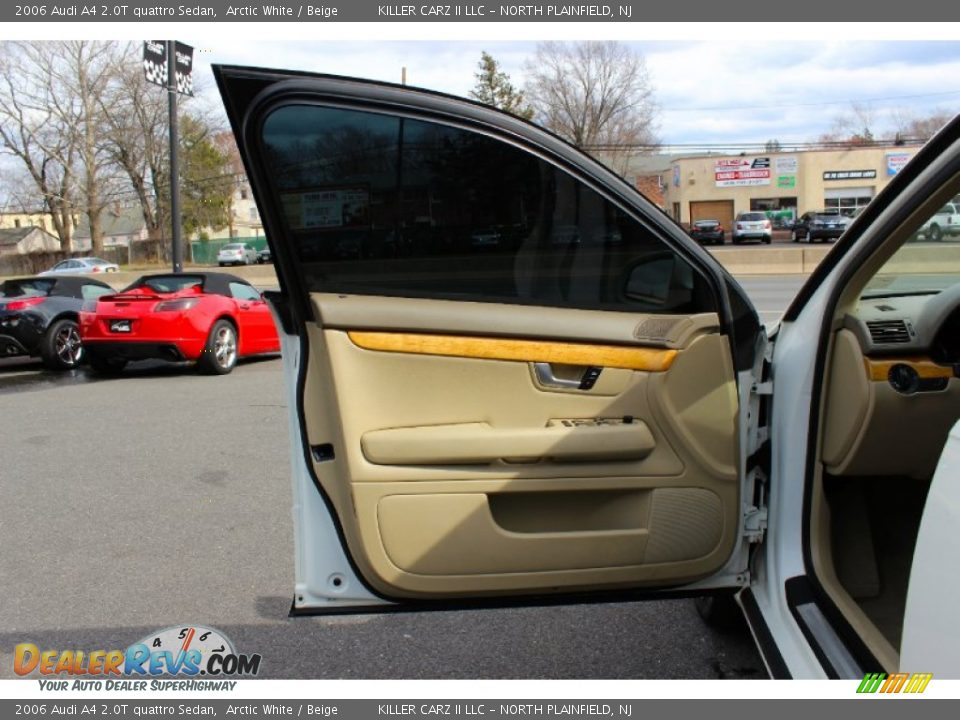 2006 Audi A4 2.0T quattro Sedan Arctic White / Beige Photo #11