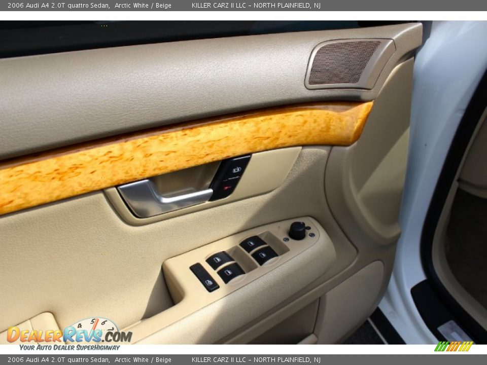 2006 Audi A4 2.0T quattro Sedan Arctic White / Beige Photo #12