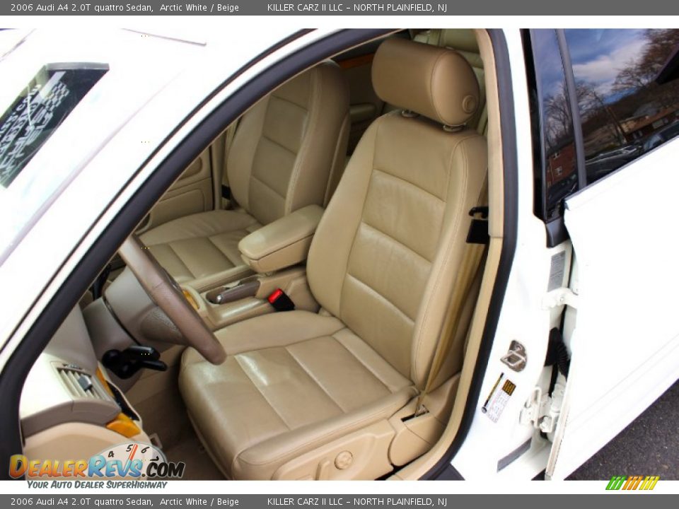 2006 Audi A4 2.0T quattro Sedan Arctic White / Beige Photo #13