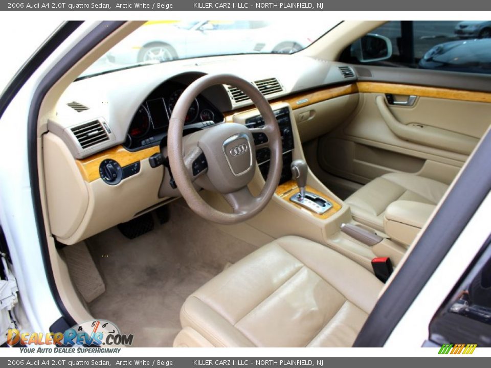 2006 Audi A4 2.0T quattro Sedan Arctic White / Beige Photo #15