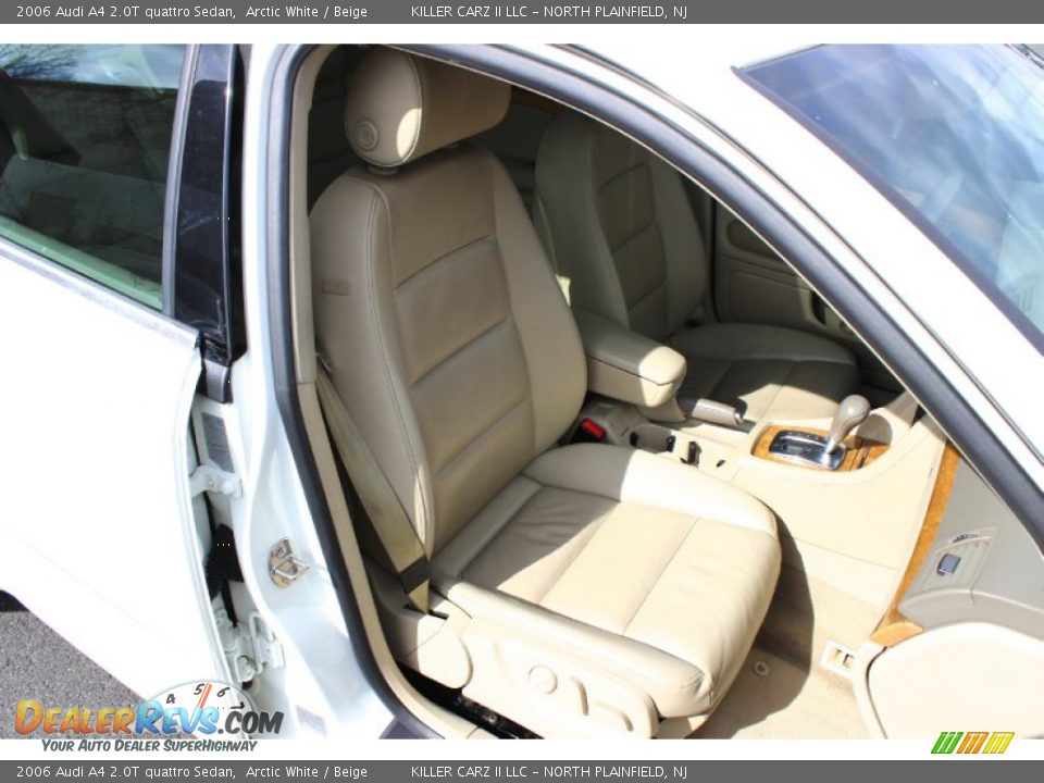 2006 Audi A4 2.0T quattro Sedan Arctic White / Beige Photo #21