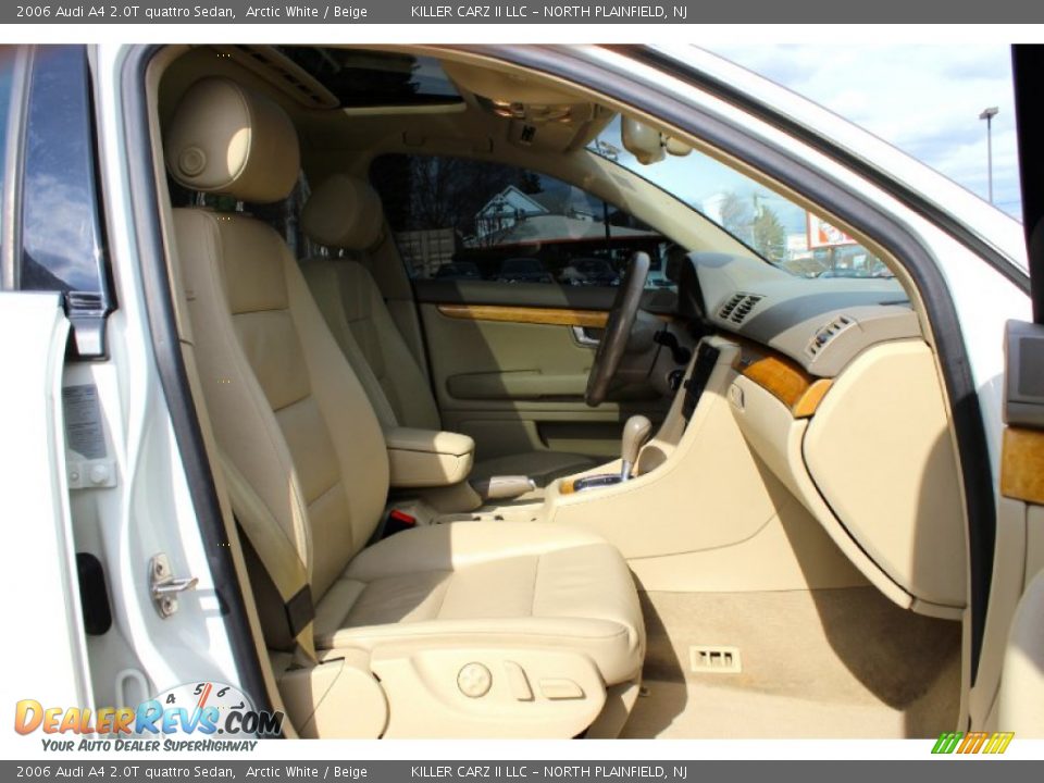 2006 Audi A4 2.0T quattro Sedan Arctic White / Beige Photo #22