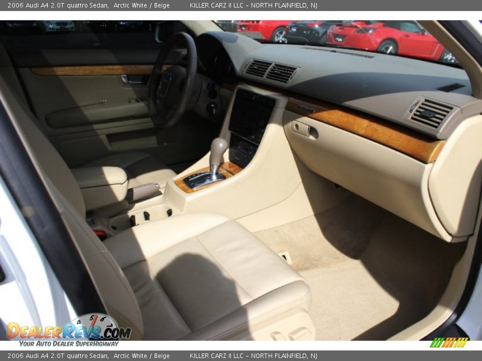 2006 Audi A4 2.0T quattro Sedan Arctic White / Beige Photo #23