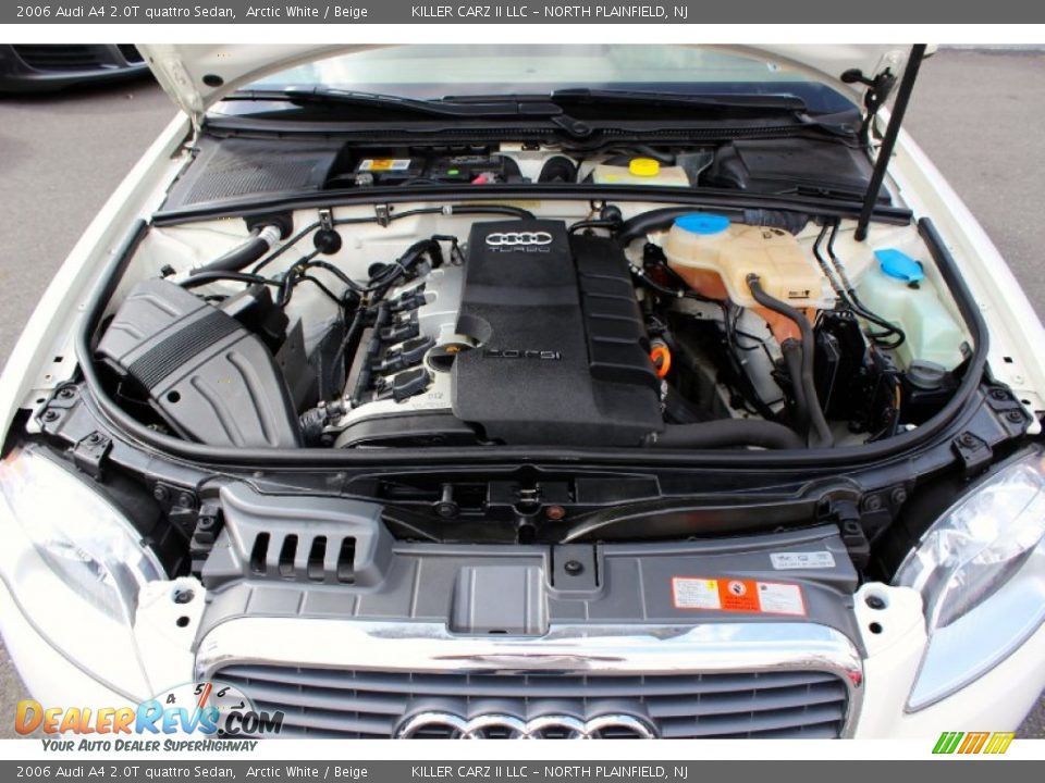 2006 Audi A4 2.0T quattro Sedan Arctic White / Beige Photo #28