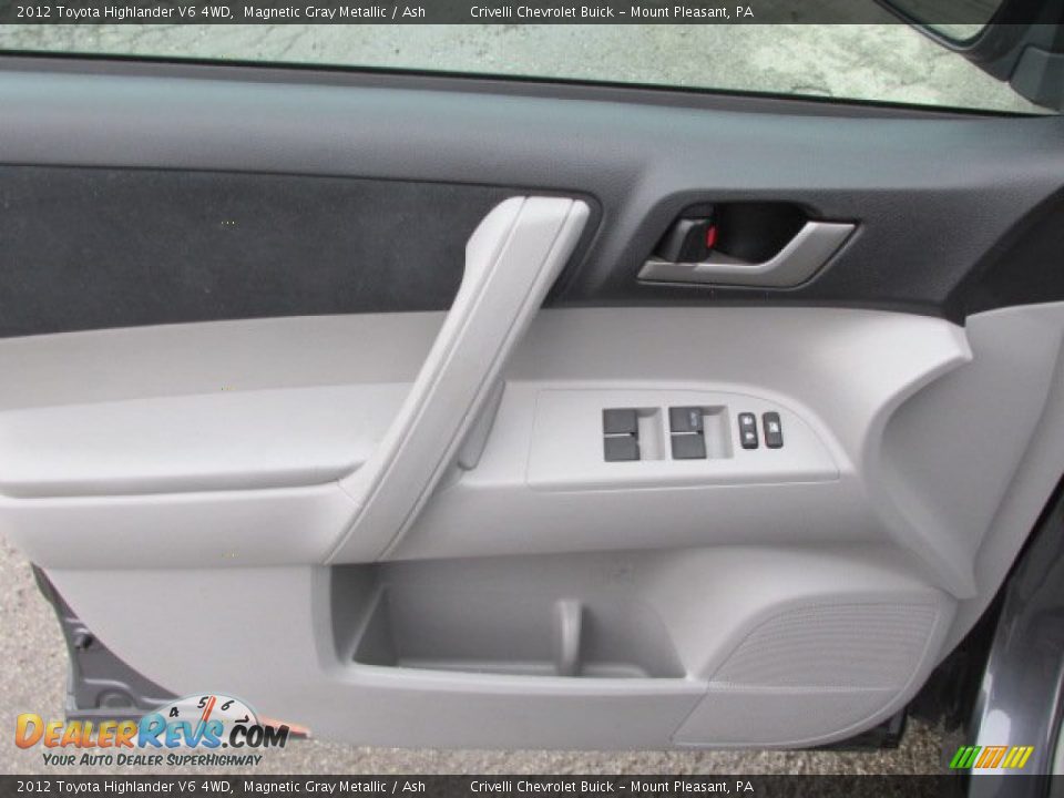 2012 Toyota Highlander V6 4WD Magnetic Gray Metallic / Ash Photo #13