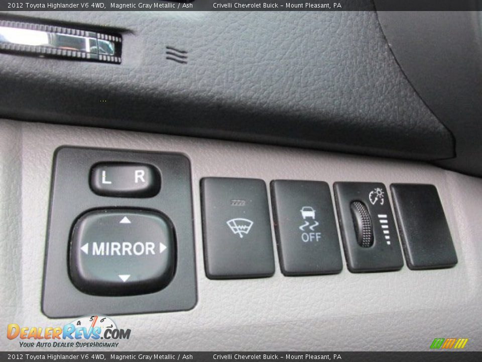 2012 Toyota Highlander V6 4WD Magnetic Gray Metallic / Ash Photo #22