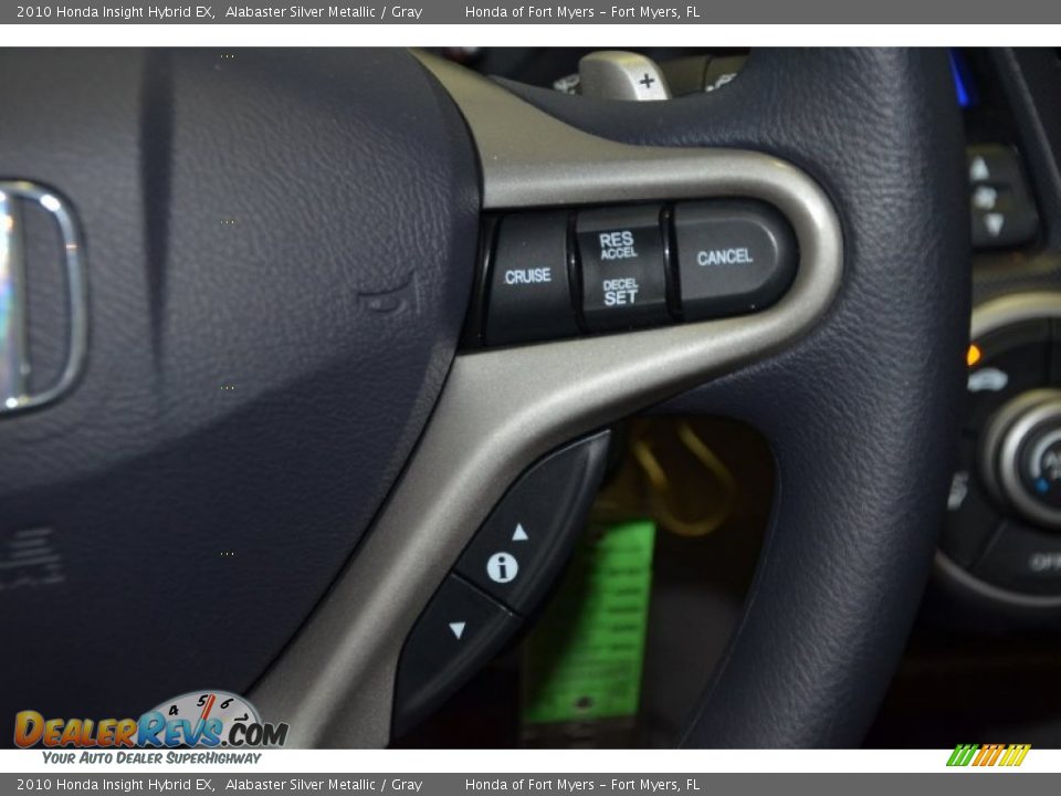 2010 Honda Insight Hybrid EX Alabaster Silver Metallic / Gray Photo #18