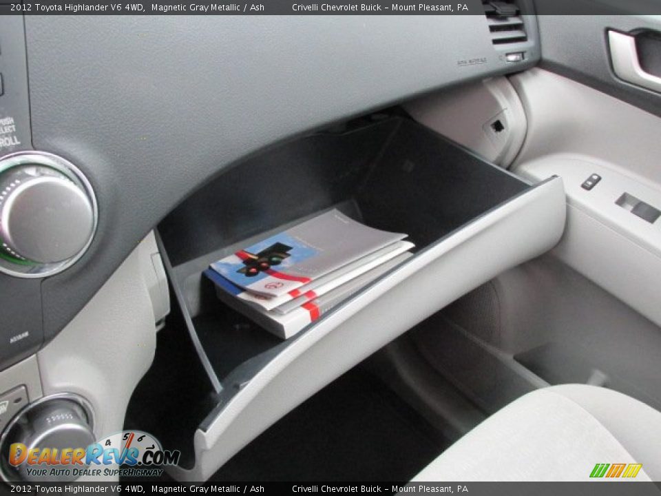 2012 Toyota Highlander V6 4WD Magnetic Gray Metallic / Ash Photo #25