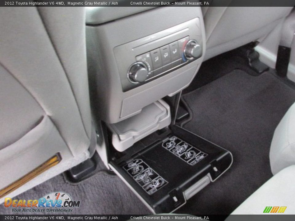 2012 Toyota Highlander V6 4WD Magnetic Gray Metallic / Ash Photo #27