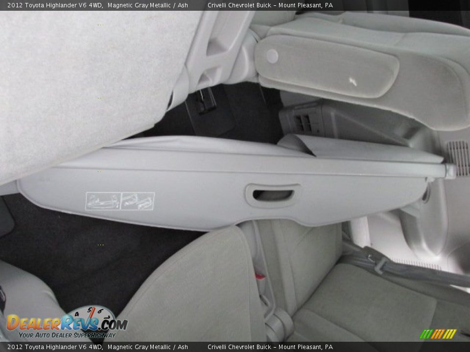 2012 Toyota Highlander V6 4WD Magnetic Gray Metallic / Ash Photo #30