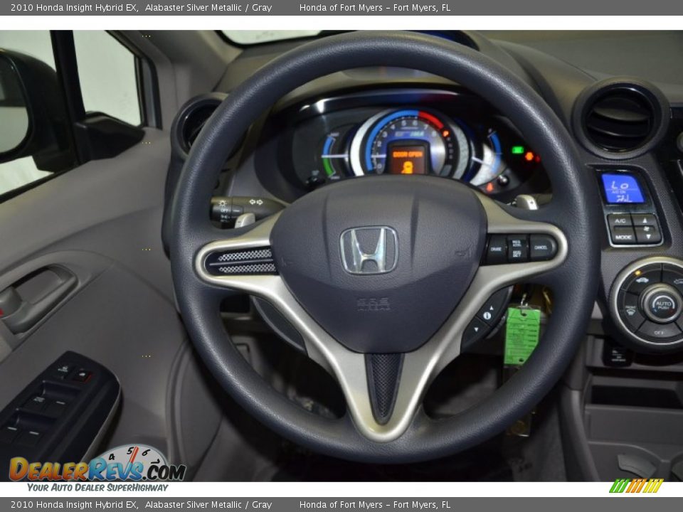 2010 Honda Insight Hybrid EX Alabaster Silver Metallic / Gray Photo #24