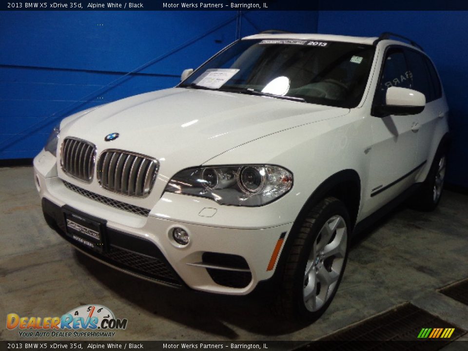 2013 BMW X5 xDrive 35d Alpine White / Black Photo #2