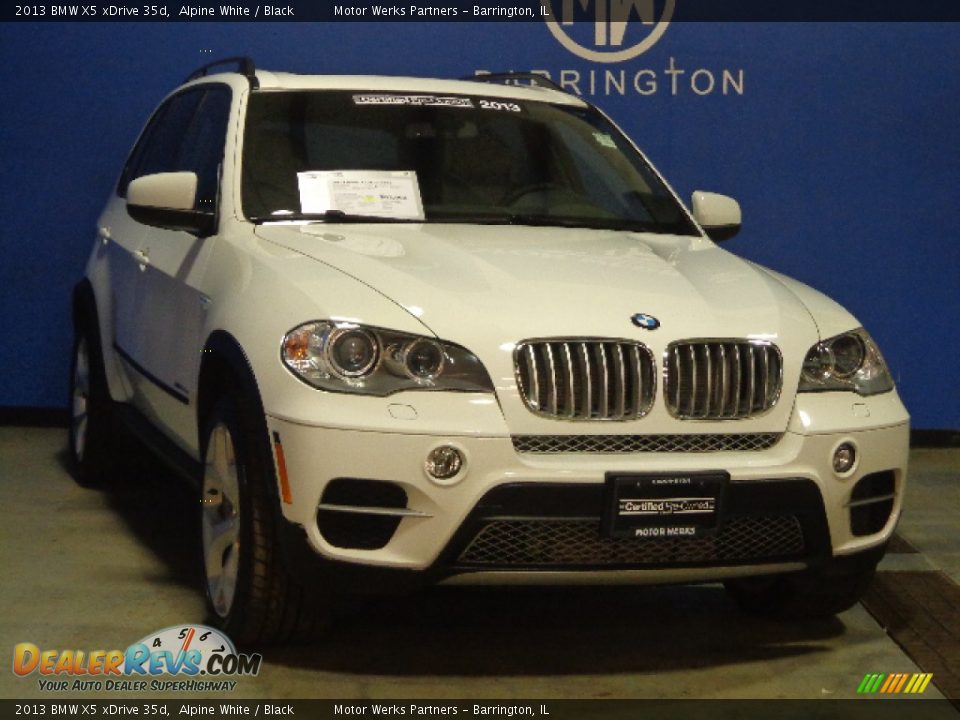 2013 BMW X5 xDrive 35d Alpine White / Black Photo #3