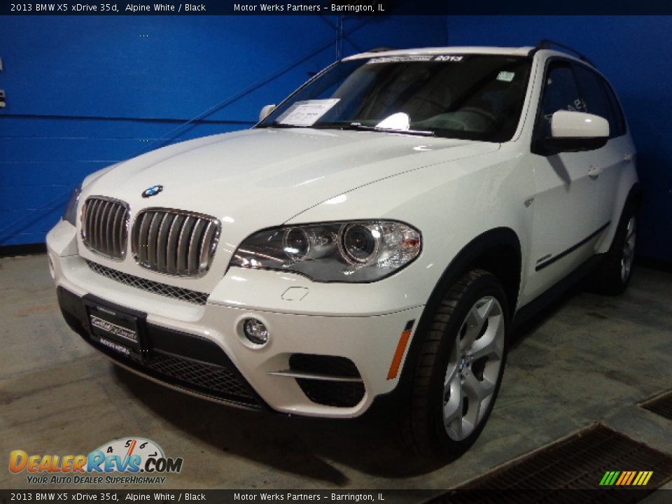 2013 BMW X5 xDrive 35d Alpine White / Black Photo #4