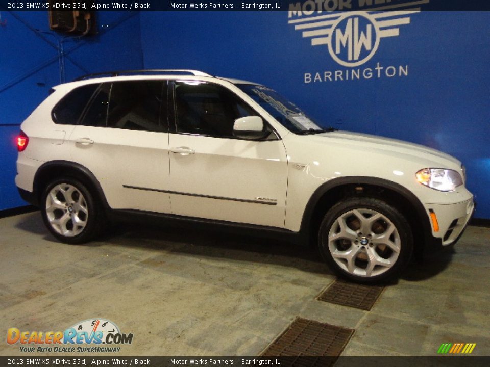 2013 BMW X5 xDrive 35d Alpine White / Black Photo #9