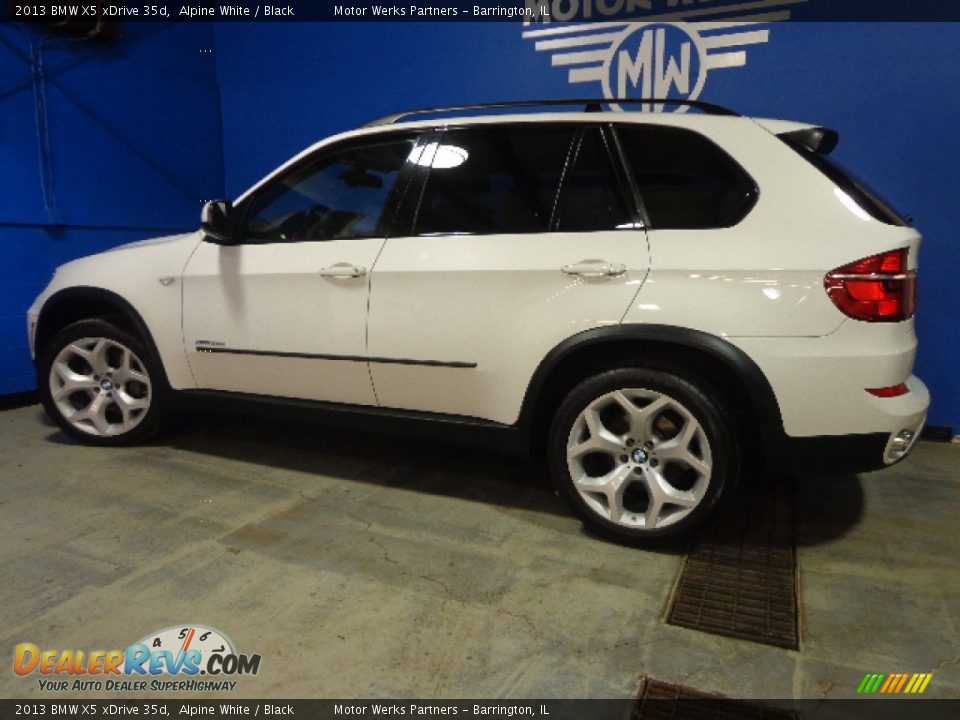 2013 BMW X5 xDrive 35d Alpine White / Black Photo #12