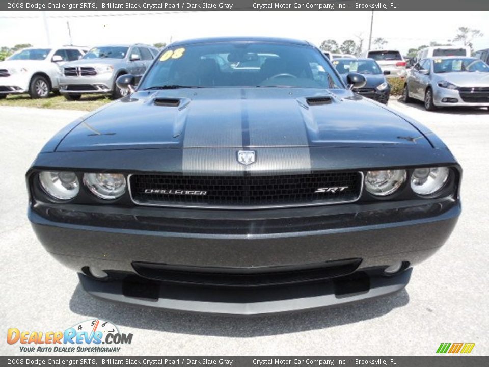 2008 Dodge Challenger SRT8 Brilliant Black Crystal Pearl / Dark Slate Gray Photo #13