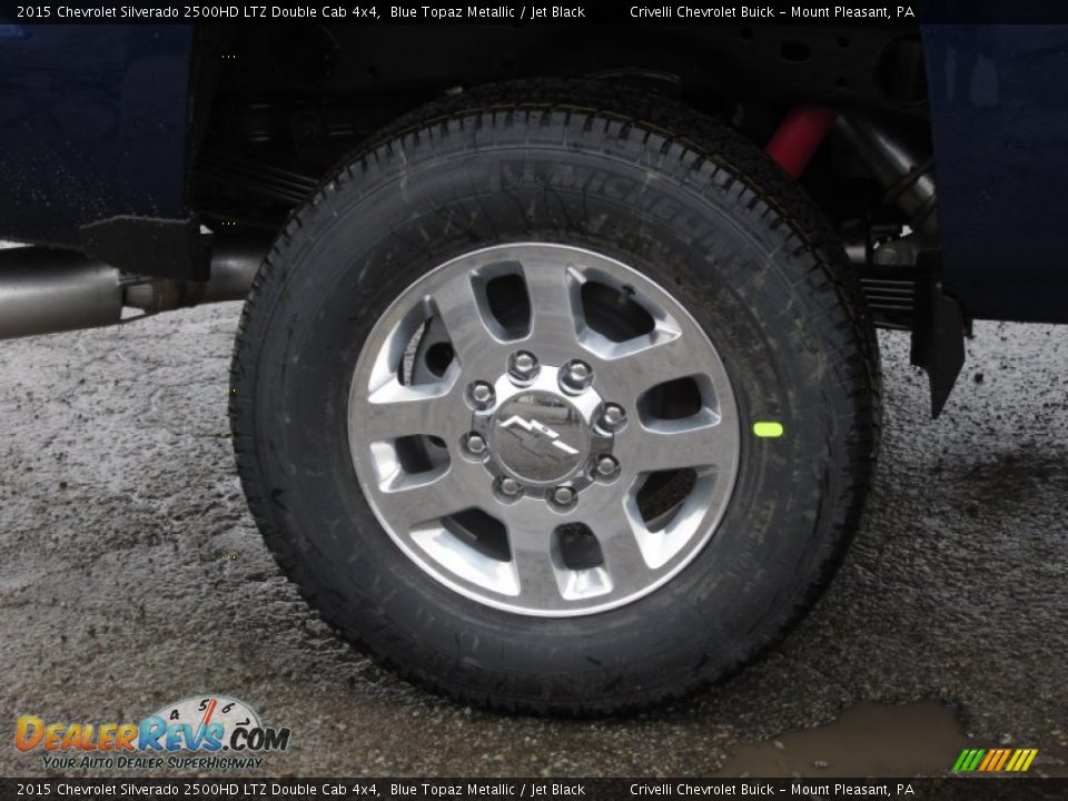 2015 Chevrolet Silverado 2500HD LTZ Double Cab 4x4 Blue Topaz Metallic / Jet Black Photo #7