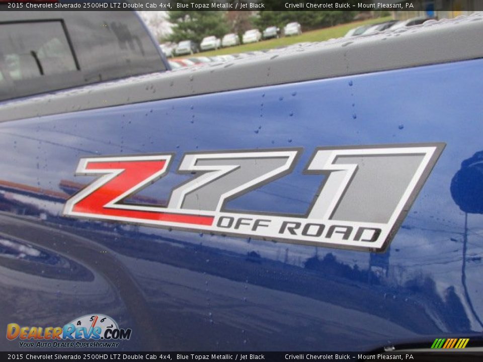 2015 Chevrolet Silverado 2500HD LTZ Double Cab 4x4 Blue Topaz Metallic / Jet Black Photo #9