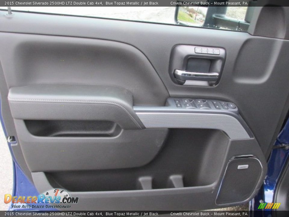 2015 Chevrolet Silverado 2500HD LTZ Double Cab 4x4 Blue Topaz Metallic / Jet Black Photo #10