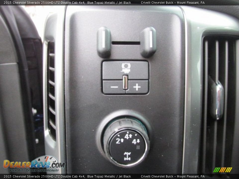 2015 Chevrolet Silverado 2500HD LTZ Double Cab 4x4 Blue Topaz Metallic / Jet Black Photo #13