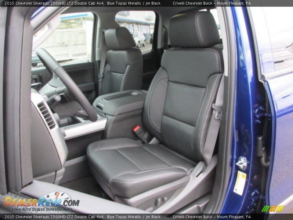 2015 Chevrolet Silverado 2500HD LTZ Double Cab 4x4 Blue Topaz Metallic / Jet Black Photo #14