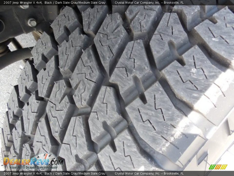 2007 Jeep Wrangler X 4x4 Black / Dark Slate Gray/Medium Slate Gray Photo #15