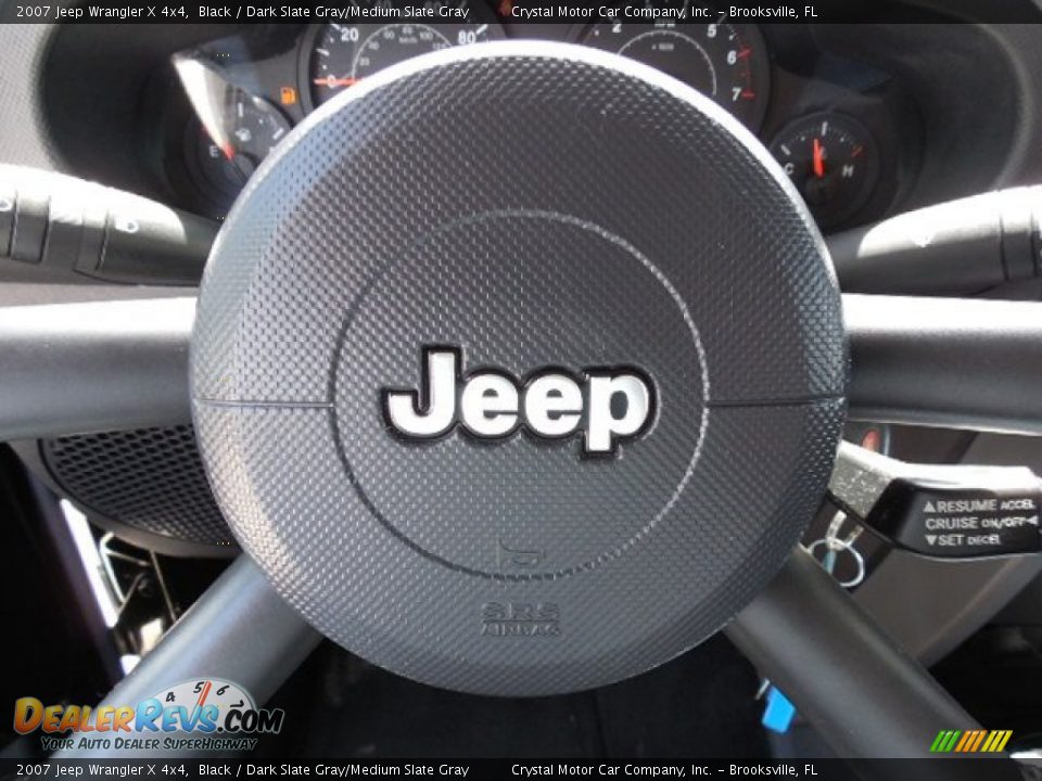 2007 Jeep Wrangler X 4x4 Black / Dark Slate Gray/Medium Slate Gray Photo #23