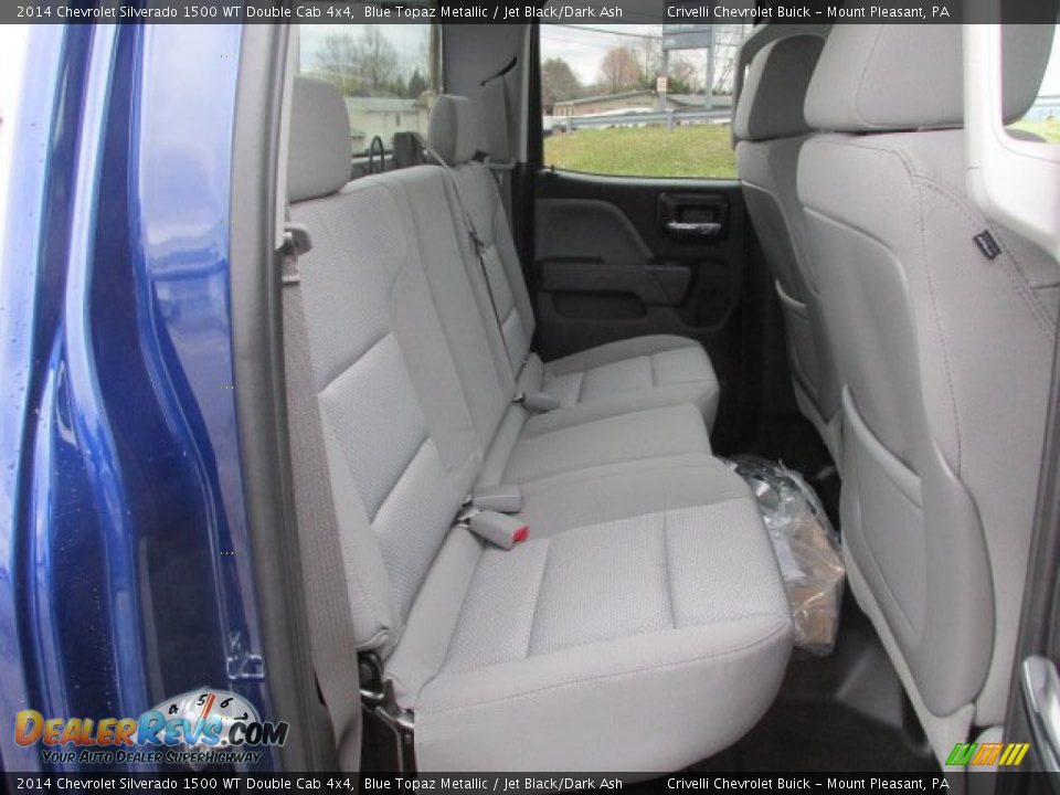 2014 Chevrolet Silverado 1500 WT Double Cab 4x4 Blue Topaz Metallic / Jet Black/Dark Ash Photo #18