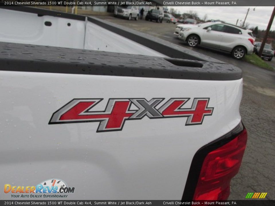 2014 Chevrolet Silverado 1500 WT Double Cab 4x4 Summit White / Jet Black/Dark Ash Photo #3