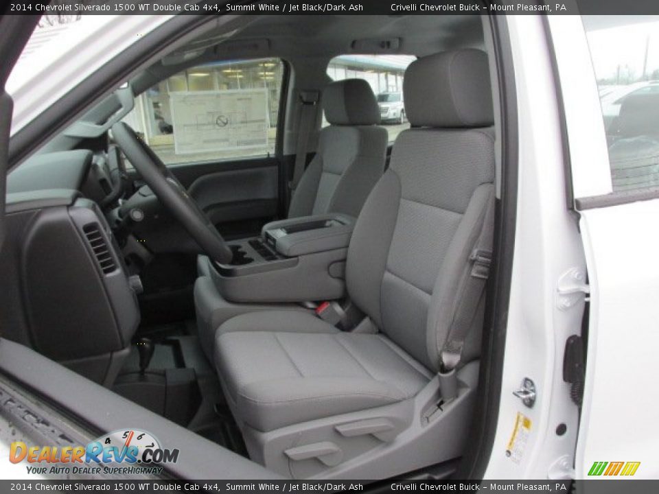 2014 Chevrolet Silverado 1500 WT Double Cab 4x4 Summit White / Jet Black/Dark Ash Photo #11