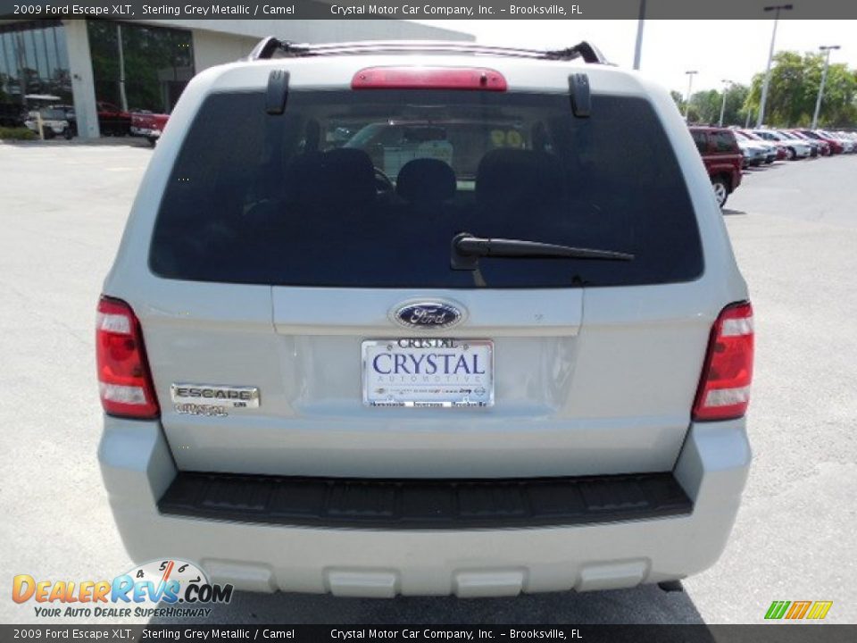 2009 Ford Escape XLT Sterling Grey Metallic / Camel Photo #8
