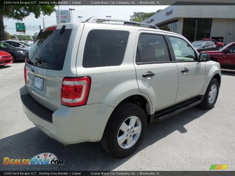 2009 Ford Escape XLT Sterling Grey Metallic / Camel Photo #9