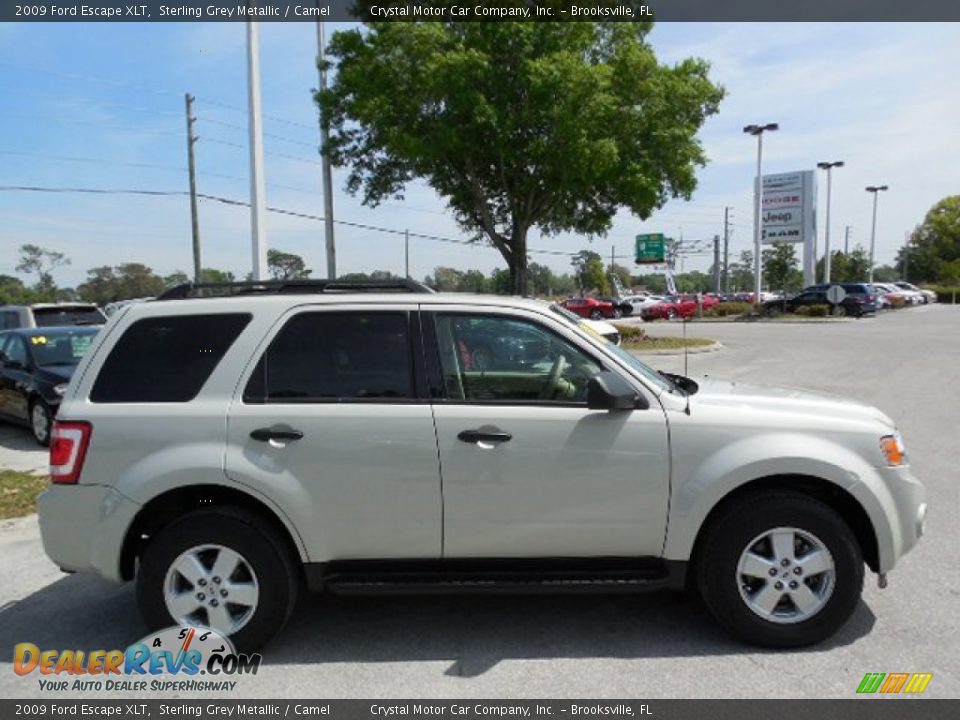 2009 Ford Escape XLT Sterling Grey Metallic / Camel Photo #10